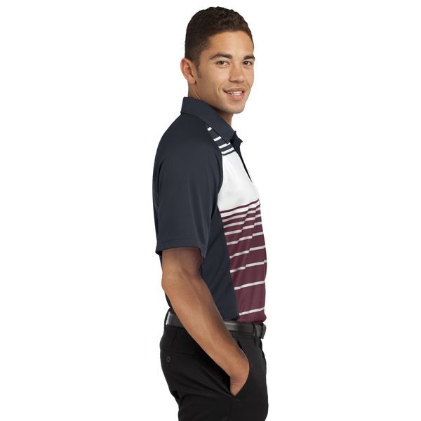 Sport-Tek® Dry Zone® Sublimated Stripe Men's Polo