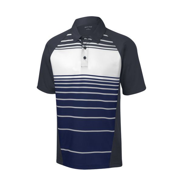 Sport-Tek® Dry Zone® Sublimated Stripe Men's Polo