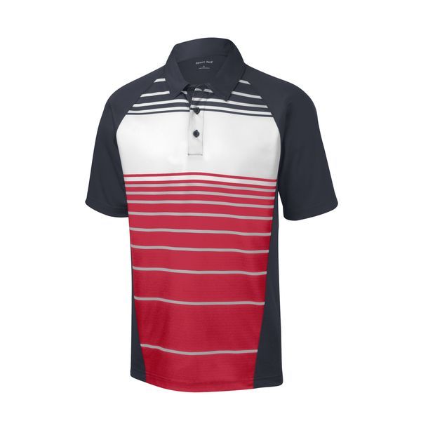Sport-Tek® Dry Zone® Sublimated Stripe Men's Polo