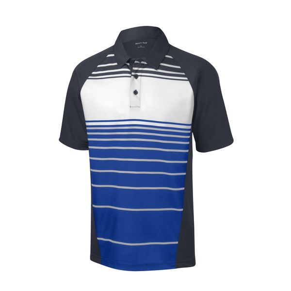 Sport-Tek® Dry Zone® Sublimated Stripe Men's Polo