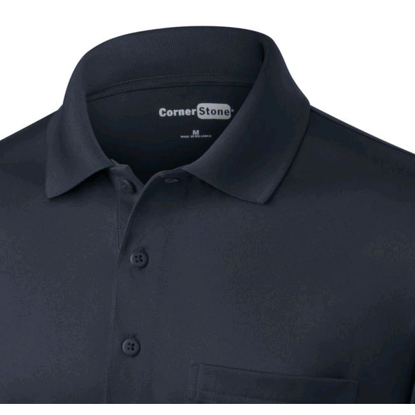 CornerStone® Select Snag-Proof Men's Performance Polo with Pocket