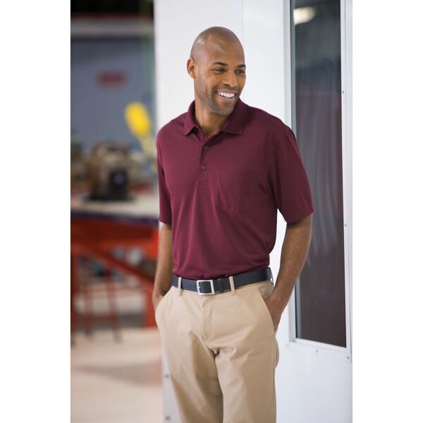 CornerStone® Select Snag-Proof Men's Performance Polo with Pocket