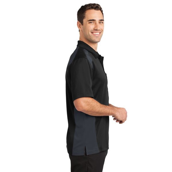 CornerStone® Select Snag-Proof Two Way Colorblock Men's Polo with Pocket