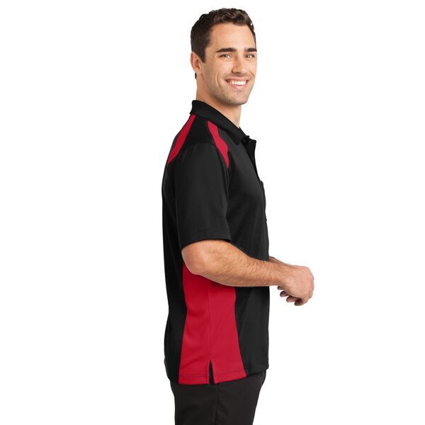 CornerStone® Select Snag-Proof Two Way Colorblock Men's Polo with Pocket