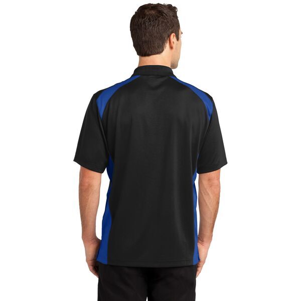 CornerStone® Select Snag-Proof Two Way Colorblock Men's Polo with Pocket