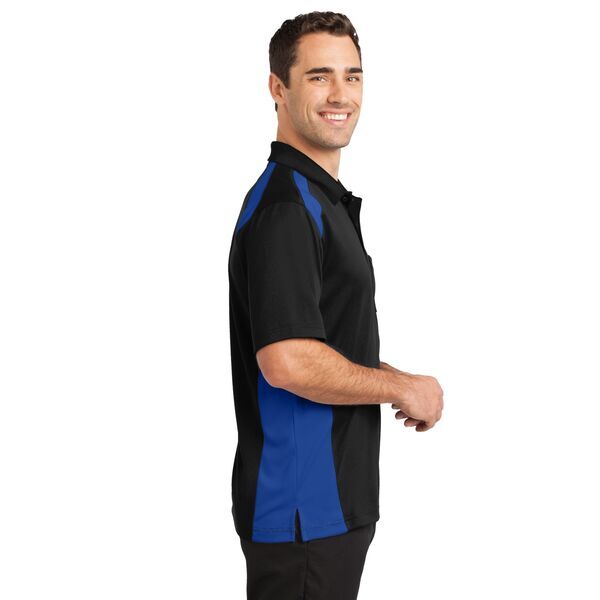 CornerStone® Select Snag-Proof Two Way Colorblock Men's Polo with Pocket