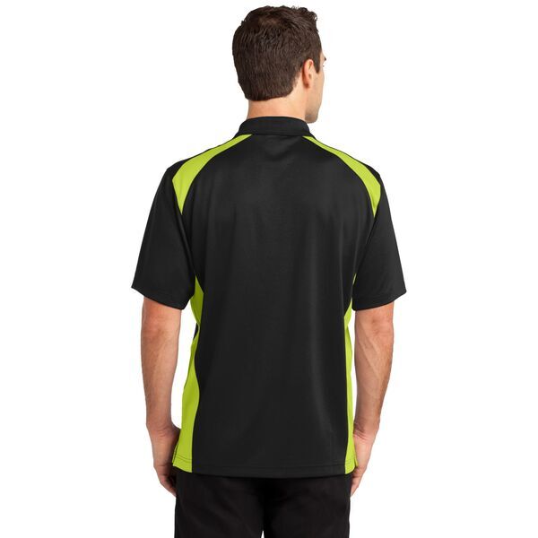 CornerStone® Select Snag-Proof Two Way Colorblock Men's Polo with Pocket