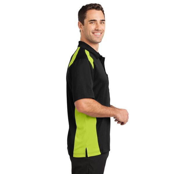 CornerStone® Select Snag-Proof Two Way Colorblock Men's Polo with Pocket