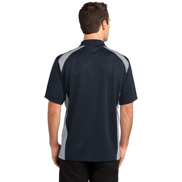CornerStone® Select Snag-Proof Two Way Colorblock Men's Polo with Pocket