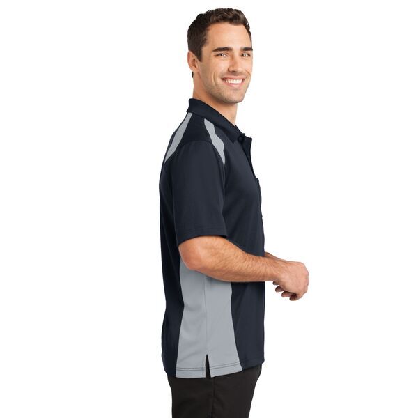 CornerStone® Select Snag-Proof Two Way Colorblock Men's Polo with Pocket
