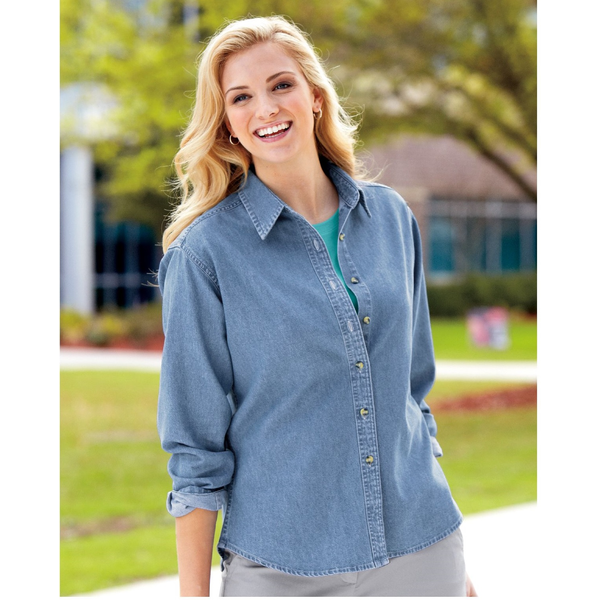 Port & Company® Value Denim Ladies' Shirt