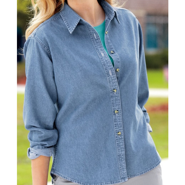 Port & Company® Value Denim Ladies' Shirt