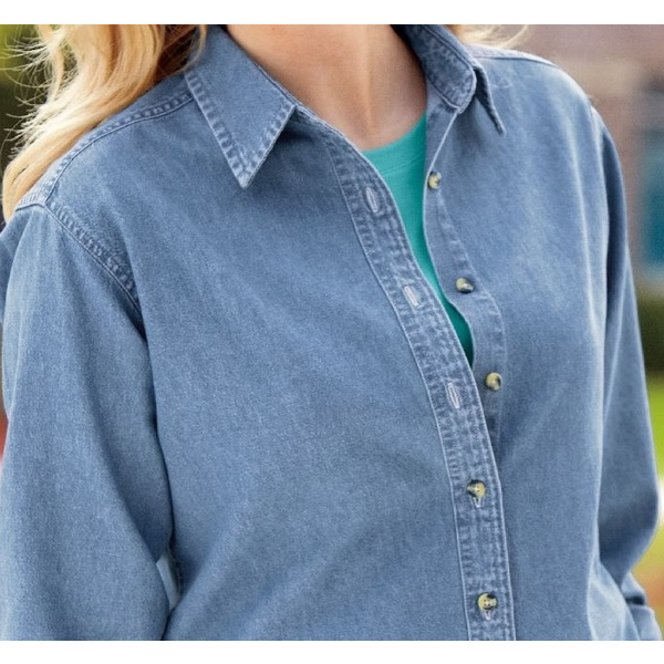Port & Company® Value Denim Ladies' Shirt