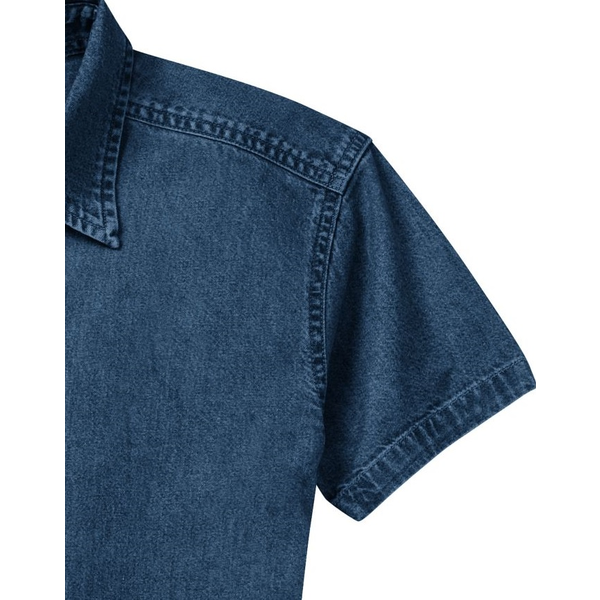 Port & Company® Value Denim Ladies' Short Sleeve Shirt