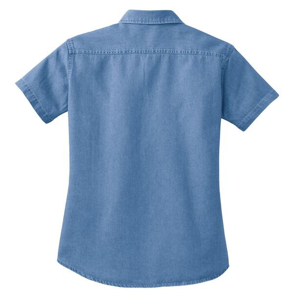 Port & Company® Value Denim Ladies' Short Sleeve Shirt
