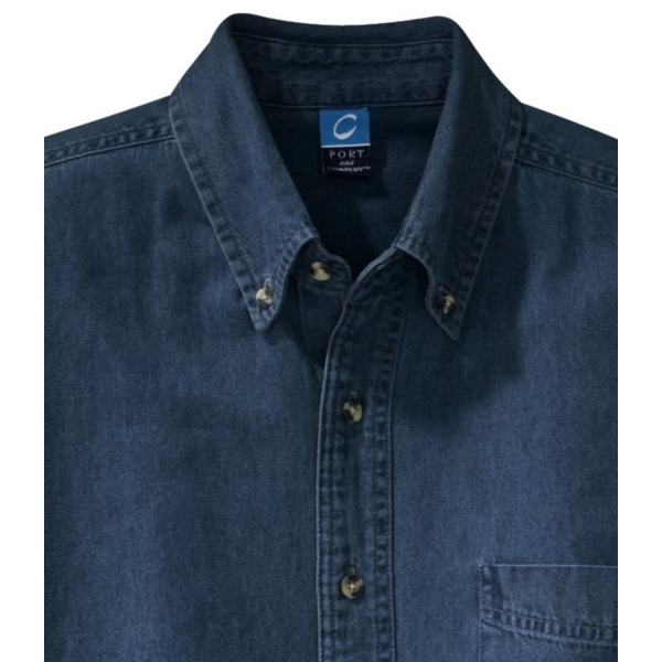 Port & Company® Value Denim Men's Short Sleeve Shirt