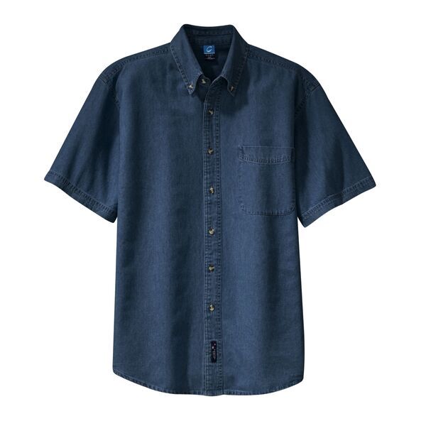 Port & Company® Value Denim Men's Short Sleeve Shirt