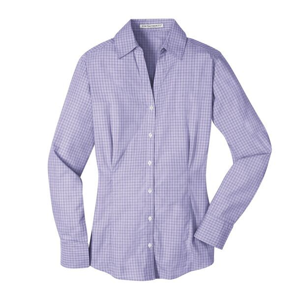 Port Authority® Plaid Pattern Easy Care Ladies' Shirt