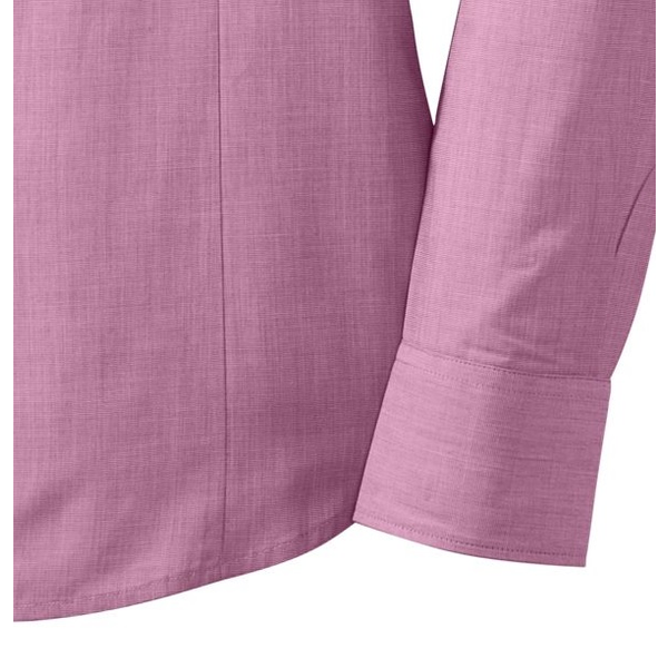 Port Authority® Crosshatch Easy Care Poplin Ladies' Shirt