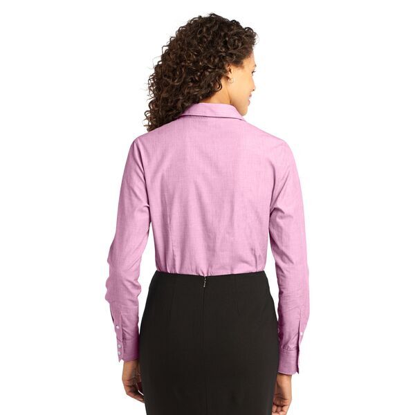 Port Authority® Crosshatch Easy Care Poplin Ladies' Shirt