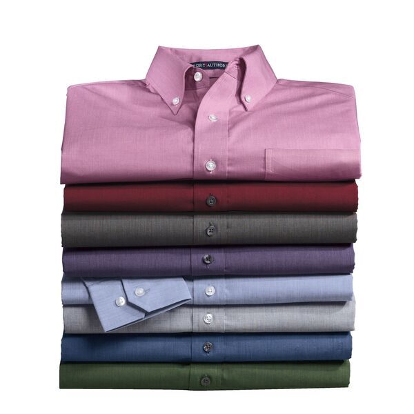 Port Authority® Crosshatch Easy Care Poplin Men's Shirt
