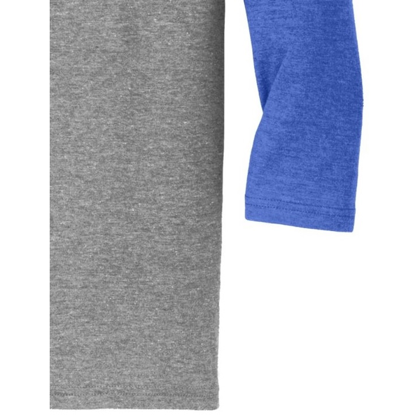 District Made® Perfect Tri™ Men's 3/4-Sleeve Raglan