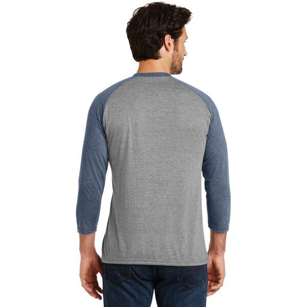 District Made® Perfect Tri™ Men's 3/4-Sleeve Raglan