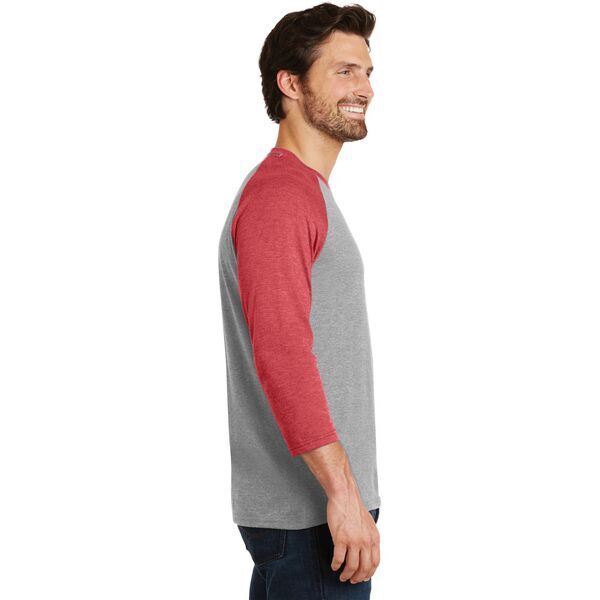 District Made® Perfect Tri™ Men's 3/4-Sleeve Raglan