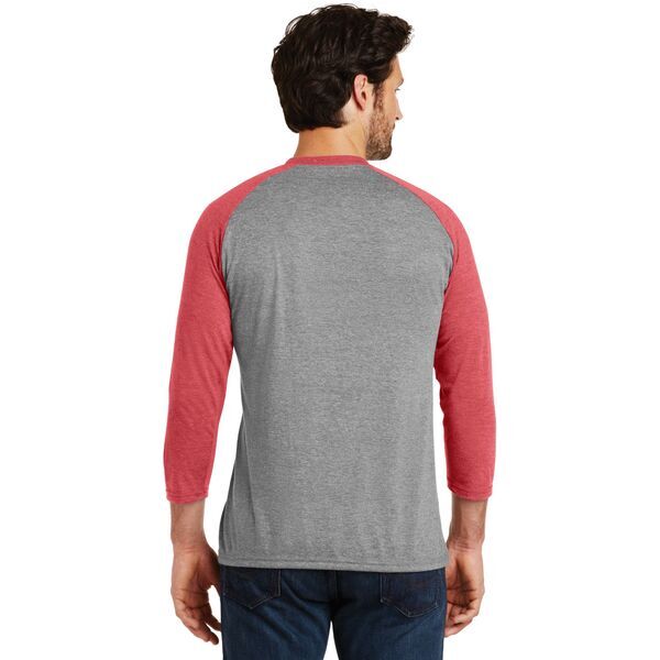 District Made® Perfect Tri™ Men's 3/4-Sleeve Raglan