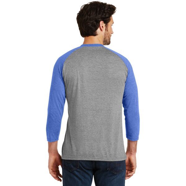 District Made® Perfect Tri™ Men's 3/4-Sleeve Raglan