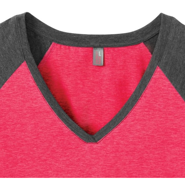 District Made® Game V-Neck Ladies' Tee