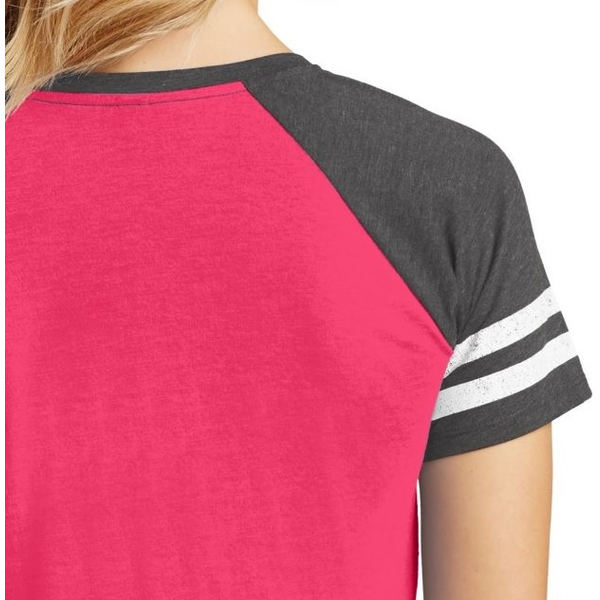 District Made® Game V-Neck Ladies' Tee