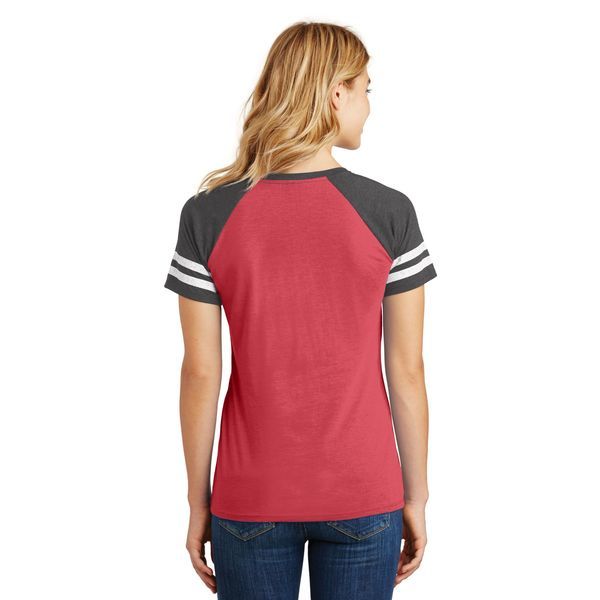 District Made® Game V-Neck Ladies' Tee
