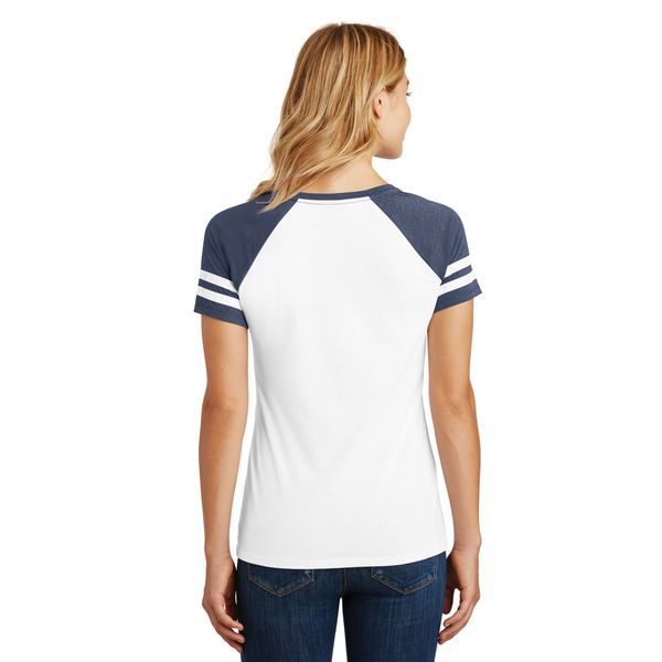 District Made® Game V-Neck Ladies' Tee
