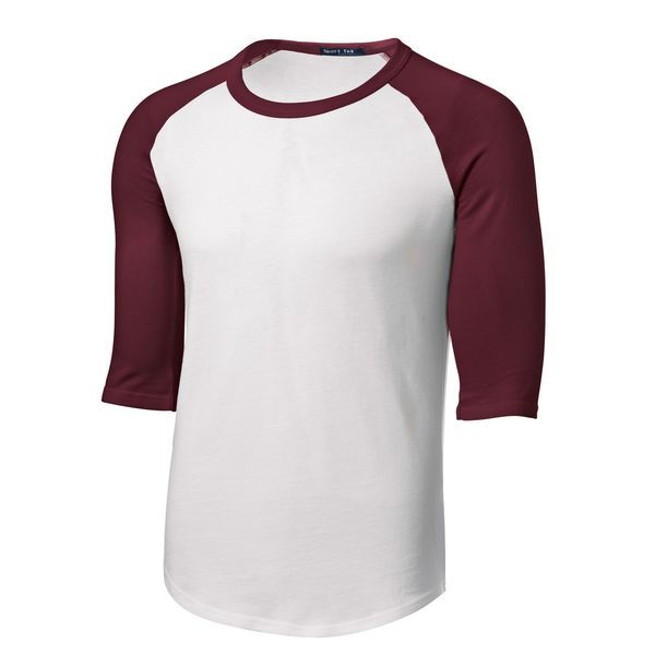 Sport-Tek® Cotton Colorblock 3/4 Sleeve Raglan Men's Jersey