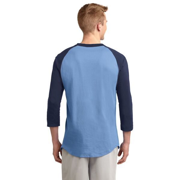 Sport-Tek® Cotton Colorblock 3/4 Sleeve Raglan Men's Jersey