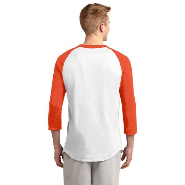 Sport-Tek® Cotton Colorblock 3/4 Sleeve Raglan Men's Jersey