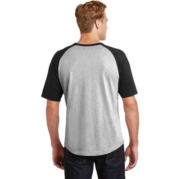 Sport-Tek® Cotton Colorblock Raglan Men's Tee