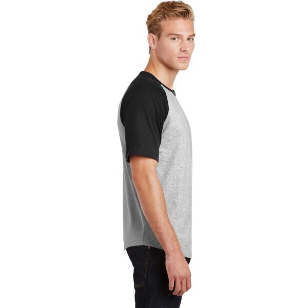 Sport-Tek® Cotton Colorblock Raglan Men's Tee