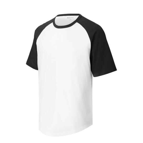 Sport-Tek® Cotton Colorblock Raglan Men's Tee