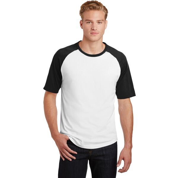 Sport-Tek® Cotton Colorblock Raglan Men's Tee