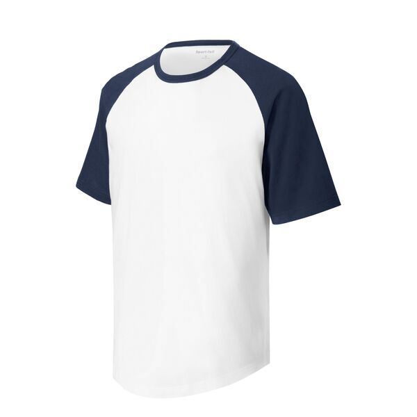 Sport-Tek® Cotton Colorblock Raglan Men's Tee