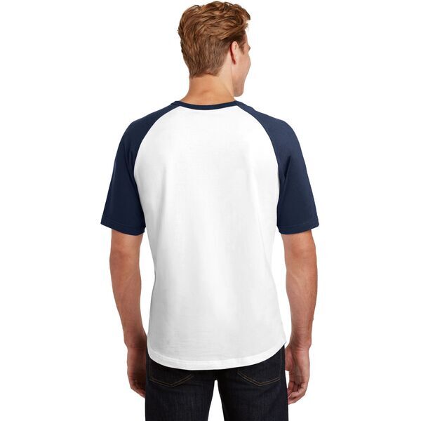 Sport-Tek® Cotton Colorblock Raglan Men's Tee