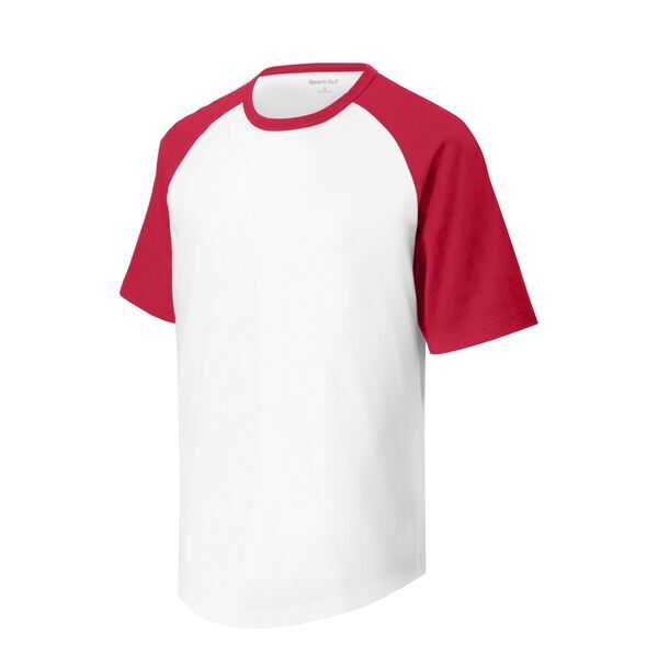 Sport-Tek® Cotton Colorblock Raglan Men's Tee