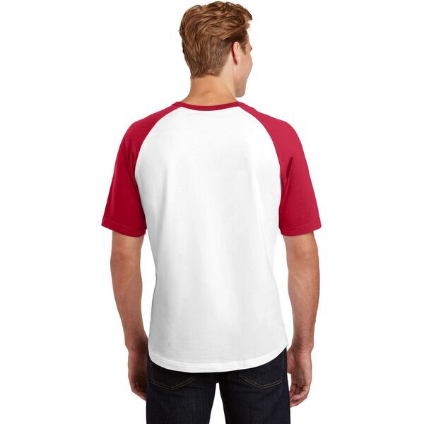 Sport-Tek® Cotton Colorblock Raglan Men's Tee