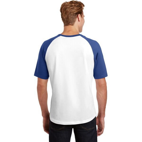 Sport-Tek® Cotton Colorblock Raglan Men's Tee