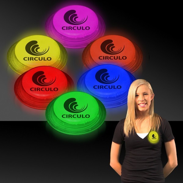 Round Glow Badge, 3"