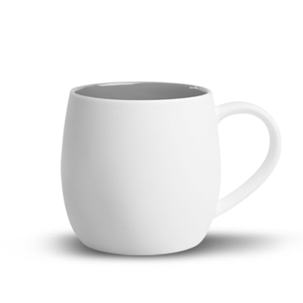 White Quartz Ceramic Mug, 12oz.