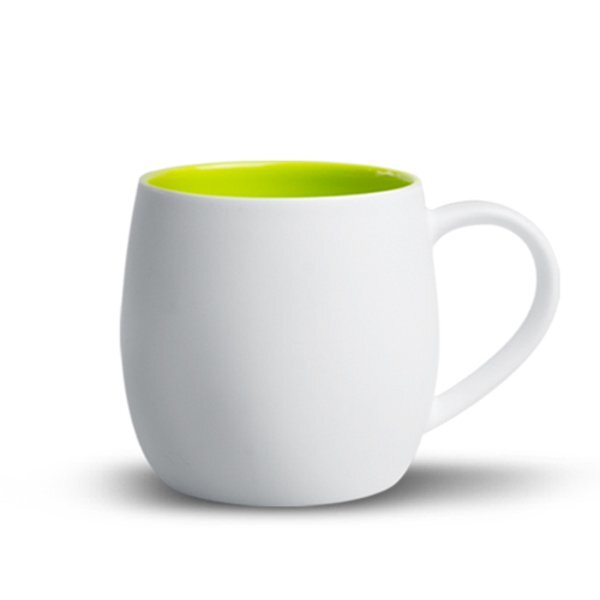 White Quartz Ceramic Mug, 12oz.