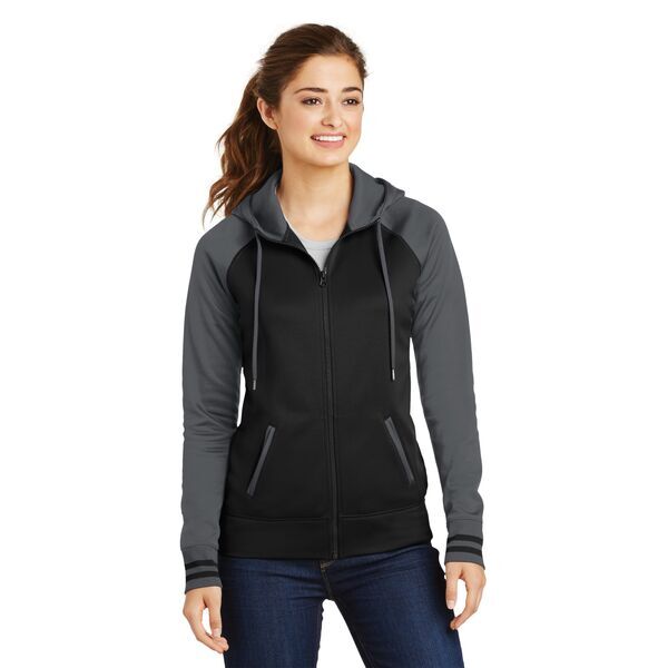 Sport-Tek® Sport-Wick® Varsity Fleece Ladies' Full-Zip Hoodie